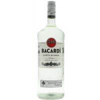 Bacardi Carta Blanca Rum 1,50L (37,50% Vol.) mit Gravur