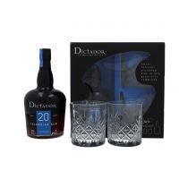 Dictador 20 YO Solera Rum 0,7L (40% Vol.) + 2 Gläser