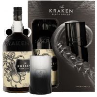 Kraken Black Spiced + Glass 1,0L (40% Vol.)