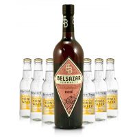 Belsazar Rosé 0,75L (17,5% Vol.) + 6x Fever Tree Indian Tonic 0,2L