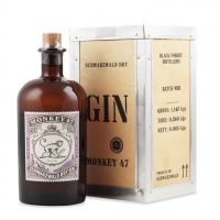 Monkey 47 Gin in Holzkiste 0,5L (47% Vol.) mit Gravur
