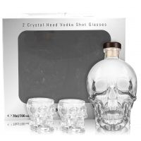 Crystal Head Vodka 0,7L (40% Vol.) Geschenkset mit 2 Shot-Gläsern