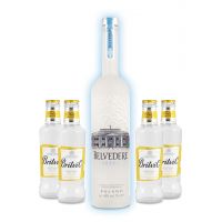 Belvedere Vodka Night Sabre 0,7L + 4 Britvic Tonic 0,2L