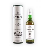 Laphroaig 10 YO Scotch Whisky 0,7L (40% Vol.) + Laphroaig Men's Polo Black + Tartan (S)