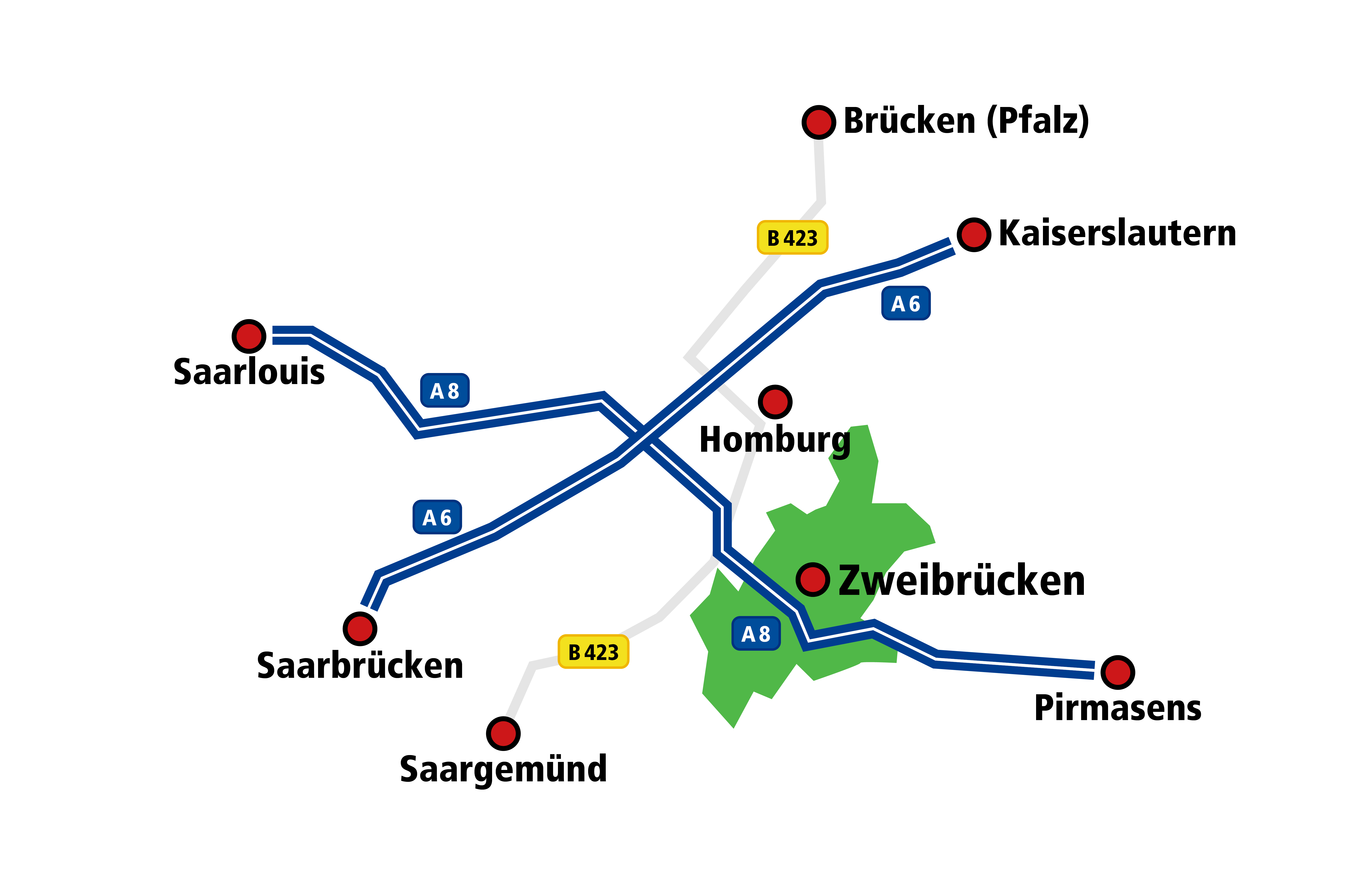 Standortkarte Zweibrücken