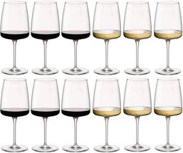Bormioli Rocco Wijnglazen Set Nexo (Rode wijnglazen &amp; Witte wijnglazen) - 12 delige set