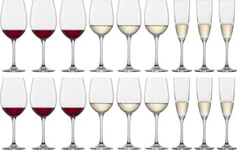 Schott Zwiesel Wijnglazenset Classico (Rode wijnglazen &amp; Witte Wijnglazen &amp; Champagneglazen) - 12 delige set