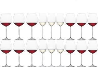 Schott Zwiesel Wijnglazenset Diva (Rode wijnglazen &amp; Witte wijnglazen &amp; Gin Tonic glazen) - 18 delige set