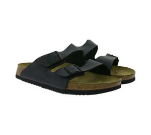 BIRKENSTOCK Arizona Prof Herren Pantoletten Made in Germany normale Weite 1018222 Schwarz