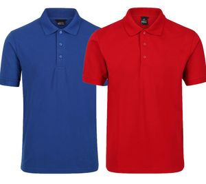 Regatta Professional Herren Shirt mit Baumwolle nachhaltiges Poloshirt TRS143 Rot oder Blau