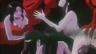 Twin Angels 3 - Big red demon king bangs his hentai harem with evil tentacles