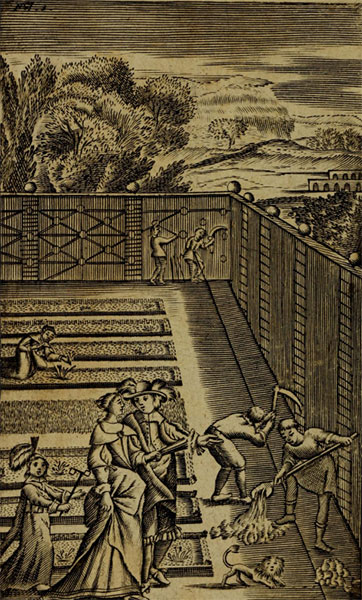 De moestuin in de 'Jardinier François' van Nicolas de Bonnefons uit 1651
