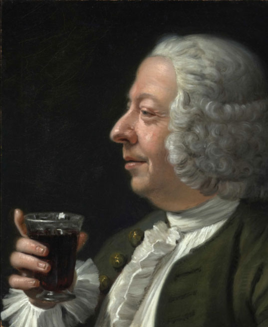 Franz Lactanz zu Firmian (1712-1786), Man met rode wijn. Bron: Wikimedia.