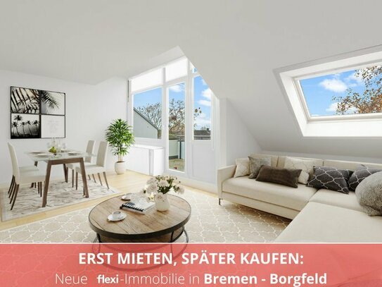 Anfragestopp: MIETEN MIT KAUFOPTION: Bremen Borgfeld | Sanierte 4-Zimmer Maisonette-Wohnung in attraktiver Lage