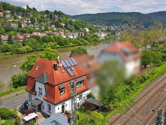 Energetisch saniertes Wohlfühlhaus mit Neckarblick und Garten - Gewerbe im Erdgeschoss möglich