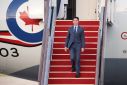 Canada's Prime Minister Justin Trudeau arrives in South Korea