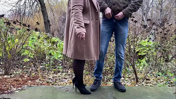 Se StepMother-in-law in leather skirt and heels holds son-in-law's dick while he pees power Movies