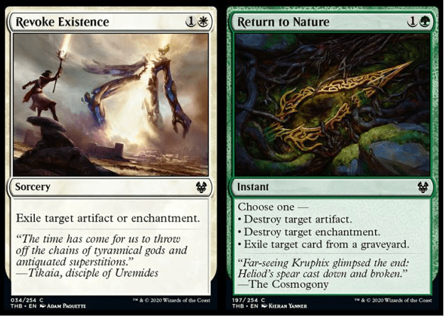 Revoke Existence and Return to Nature MTG cards