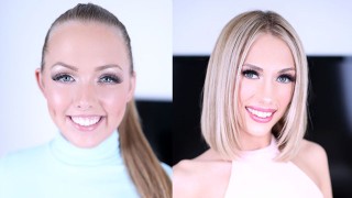 ASHLEY RED & SKY PIERCE GIVE POV BLOWJOBS