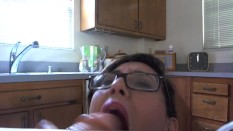 POV dildo bj