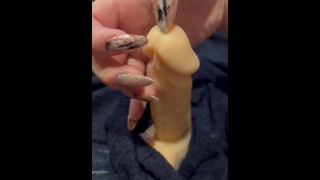Stimulating the penis with fingernails