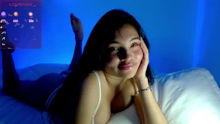 petite Aziatische, 18 jaar schattig meisje, heel schattig gezicht, pinay vuile praat, petite brunette, asmr, grote borsten