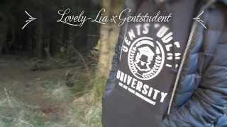 Conseguir su culo follada en el bosque para Gentstudent // encantadora lia