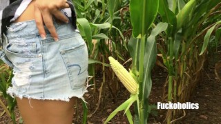 La belle-fille du fermier laboure le champ 🌽 de maïs à la crème @lethareign