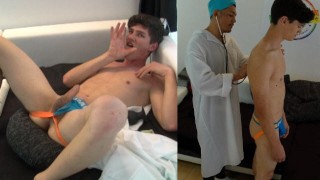 18 year old German twink from Bavaria lets himself be fisted and fucked by the doctor