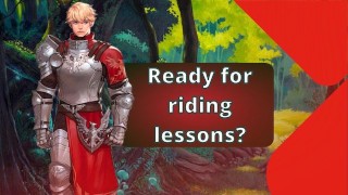 Votre chevalier vous donne des cours d'équitation (Cowgirl/Creampie)