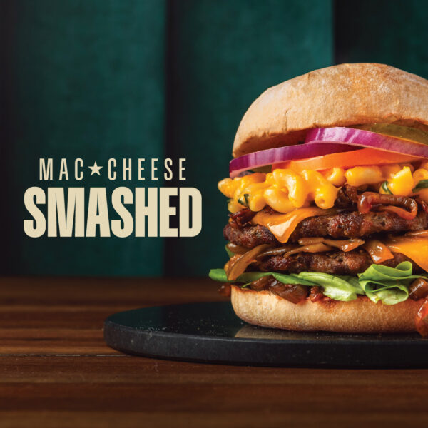 Ellis Gourmet Burger - Mac & Cheese Smashed Burger