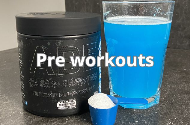 pre workouts homepage