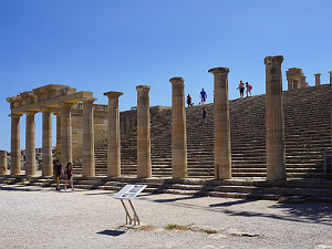 Akropolis van Lindos op het eiland Rhodos