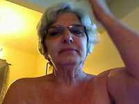 Curvy 62 years old webcam granny shows off her creamy snatch