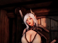 Hot 3D Porn Game-play: Busty Blonde Elf Tries To Defeat Goblins With Her Pussy And Mouth