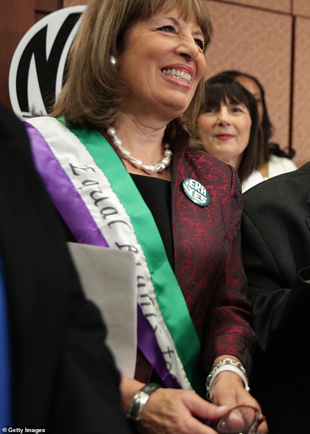 Rep. Speier introduced the very first bill to tackle the issue in the 114th Congress, as the Intimate Privacy Protection Act (IPPA) of 2016. She's pictured April 30