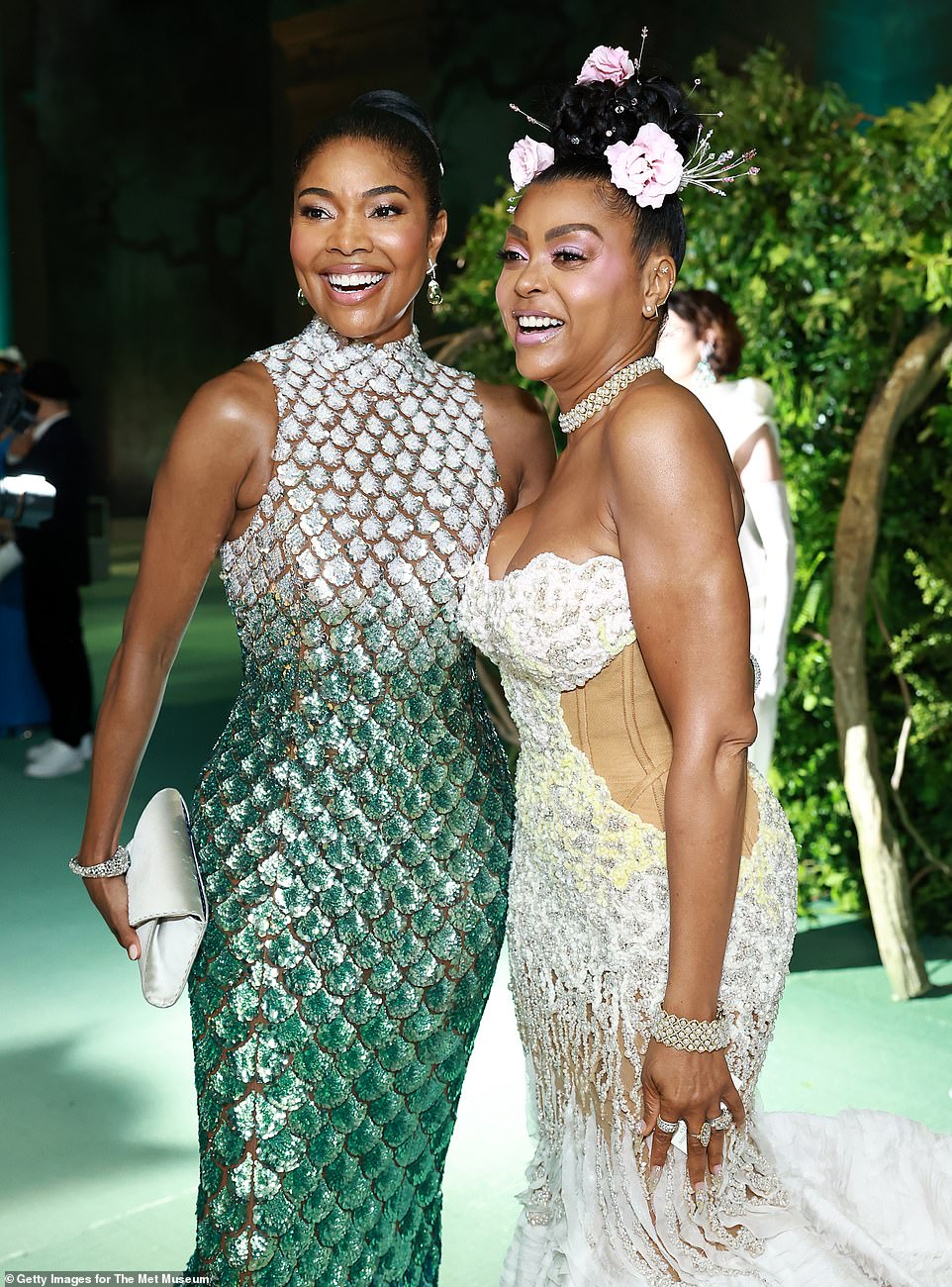 Evergreen beauties Gabrielle Union and Taraji P. Henson shared a laugh together