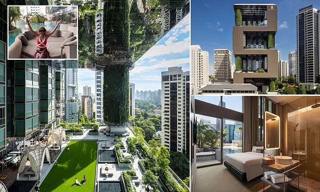 Half hotel - half JUNGLE: Inside the showstopping property in Singapore resembling a giant