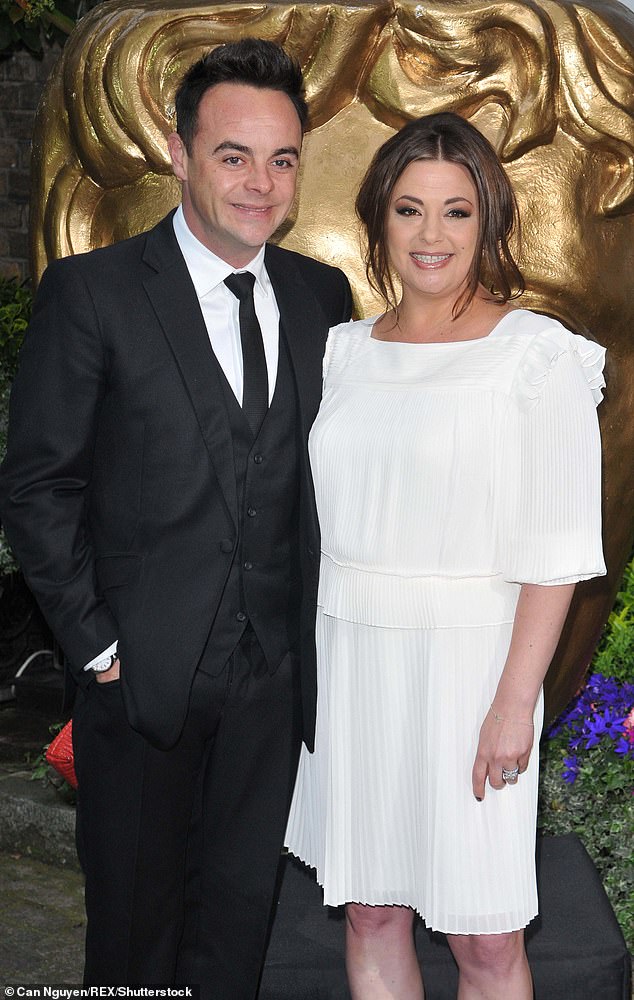 Ant McPartlin pictured with his former wife Lisa Armstrong at the BAFTAs in 2015