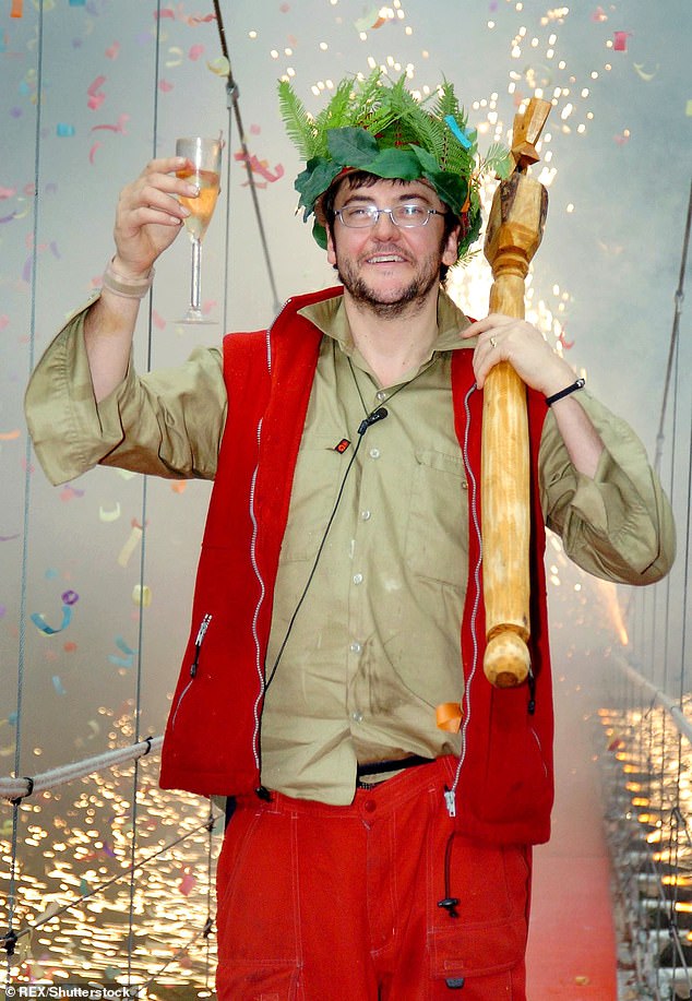 Joe Pasquale is pictured after winning I'm A Celebrity... Get Me Out Of Here! in 2004