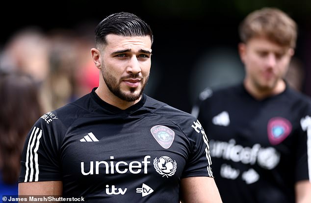 Fans mocked Tommy Fury on social media following his Soccer Aid appearance on Sunday