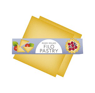 4-5 sheets filo pastry, £2