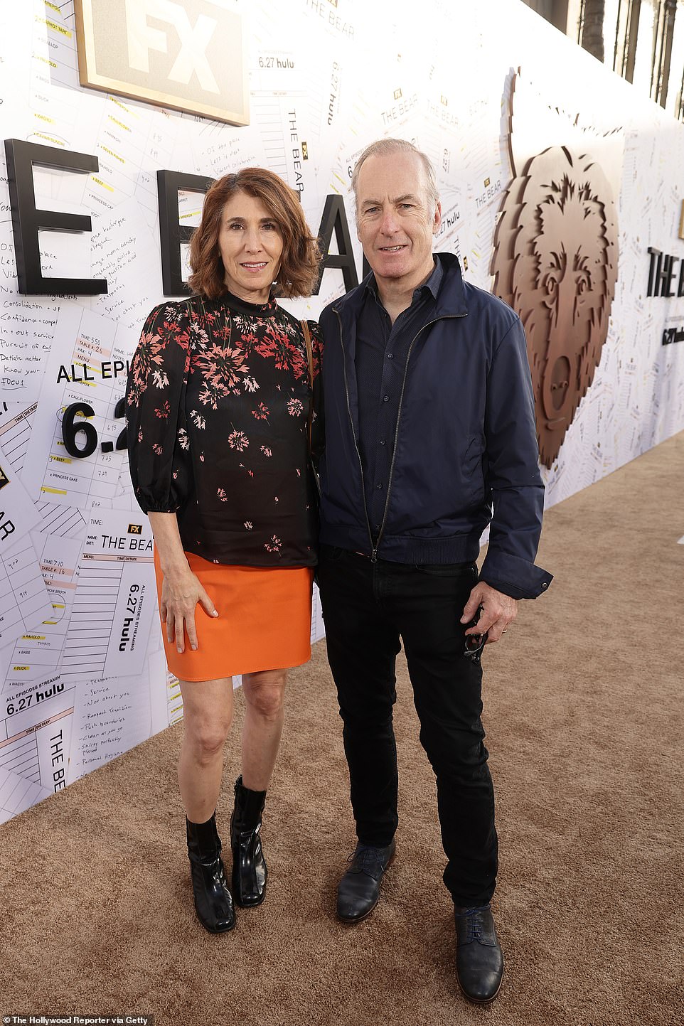 The acclaimed actor, 61, brought his longtime wife Naomi Odenkirk as his plus one