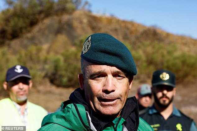 As volunteers gathered to scour the area where Jay was last seen, Cipriano Martin, head of the Civil Guard's Greim mountain rescue unit, was quizzed about the two men who were originally thought to be key to the investigation