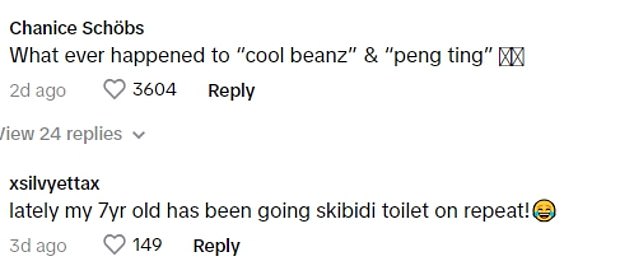 Viewers leapt to the comments to share their confusion as well as to suggest what might be definitions of the off vocabulary