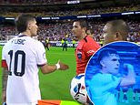 Is THIS why Copa America referee REFUSED to shake Christian Pulisic's hand? Shock clip emerges of USA captain before approaching officials