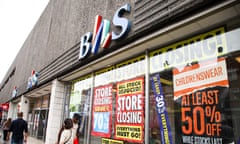 BHS store closing down