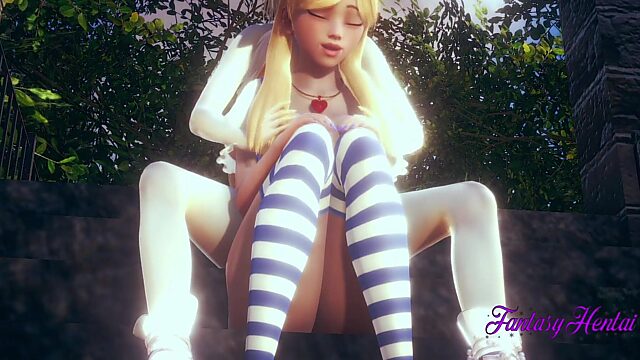 Alice Gets Creampied by White Rabbit in 3D Hentai Wonderland