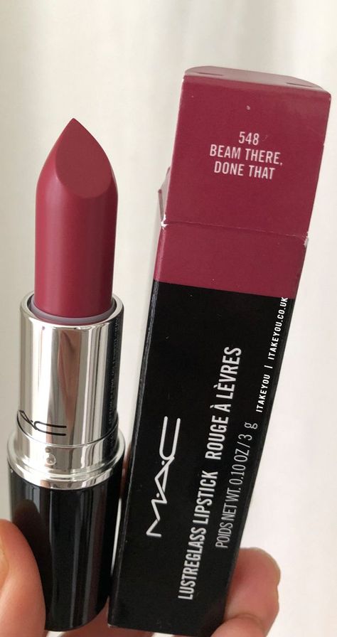 LONG-WEARING | NON-DRYING | DOE FOOT APPLICATOR Shade: Belladonna Be bold with a showstopping pout! This lightweight satin-matte lip color features a deluxe hydrating formula and provides extreme color payoff in one saturated swipe. Beam There Done That Mac, Mac Beam There Done That, Mac Beam There Done That Lipstick, Top Mac Lipsticks, Mac Makeup Lipstick, Lipstick Colours, Nude Lipstick Shades, Storybook Cosmetics, Mac Lipstick Shades