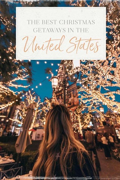 The Best Christmas Getaways in the US • The Blonde Abroad Natal, Trips, Winter, Orlando, Destinations, Wanderlust, Christmas Vacation Destinations, December Travel Destinations, Holiday Travel Destinations
